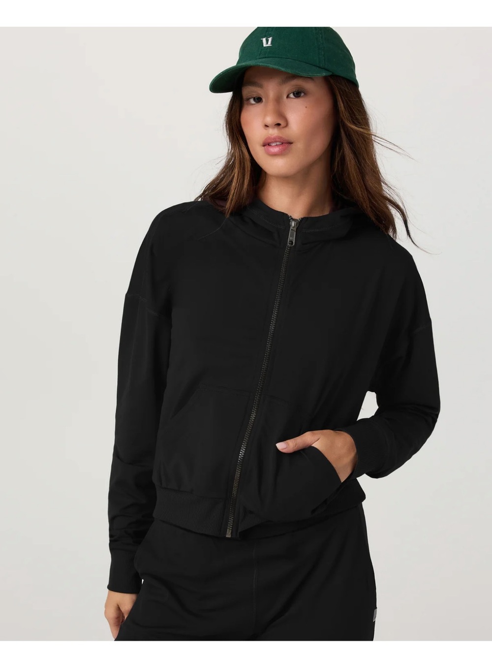 NWOT vuori ESPRESSO HALO FULL ZIP HOODIE Size S